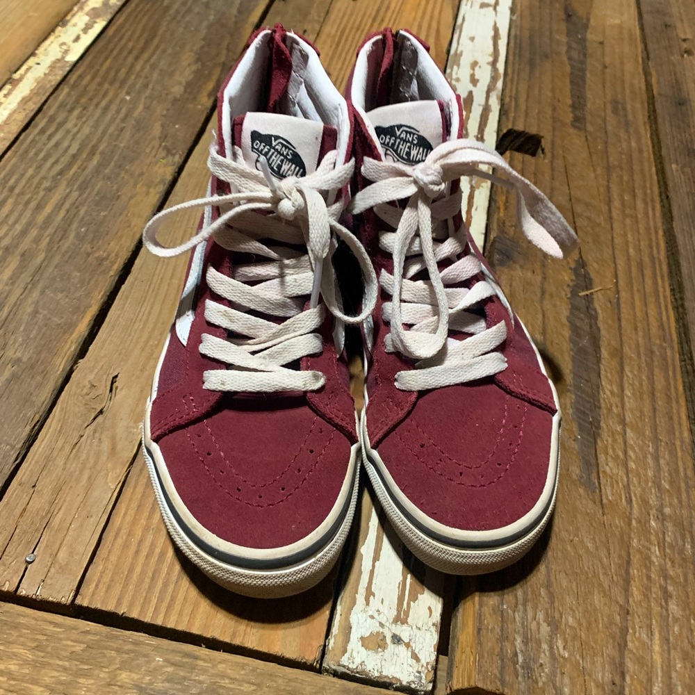 Maroon vans